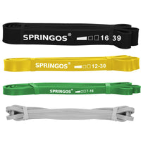 Resistance Band Set | Weerstandselastieken | Weerstandstube Set | Resistance banden | Geel/Groen/Grijs/Zwart