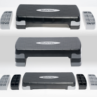 Aerobic Step - Fitness Step - Verstelbaar - Antislip - Grijs-zwart