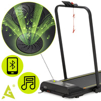 Loopband - 1-12 KM/U - Inklapbaar - Fitshow APP - Met ingebouwde Speaker ( Bluetooth ) - Afstandsbediening - Telefoonhouder - Smeerolie - 133 x 50 x 105 CM - 1 PK Motor