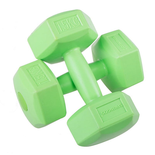 Dumbbell Set - 1,5 KG - Groen - Oefengewichten