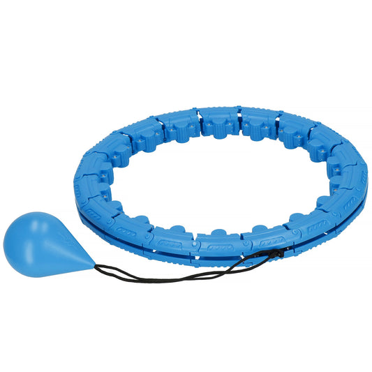 Hoelahoep - Hoepel - Fitness - Verstelbaar - Cardiotraining - Massage - Blauw