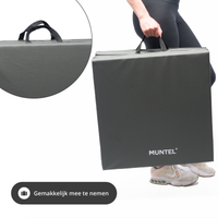 Fitnessmat - Sportmat - Premium Kwaliteit - Opvouwbaar - 3 Delig - 180 X 60 X 5.5 cm - Grijs