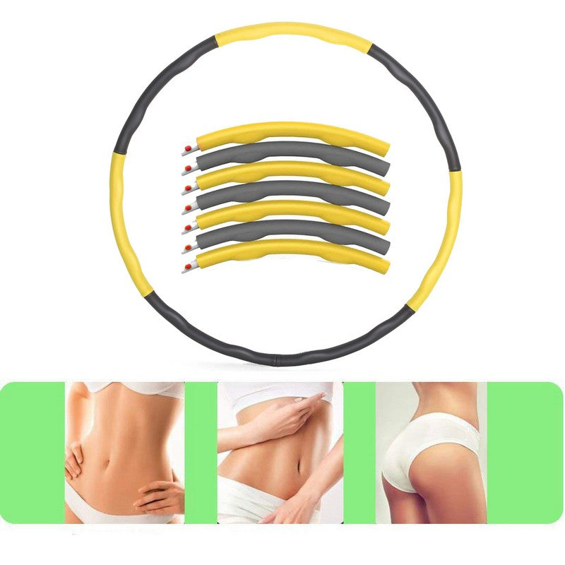 Fitness Hoelahoep | 83 cm | Geel/Grijs