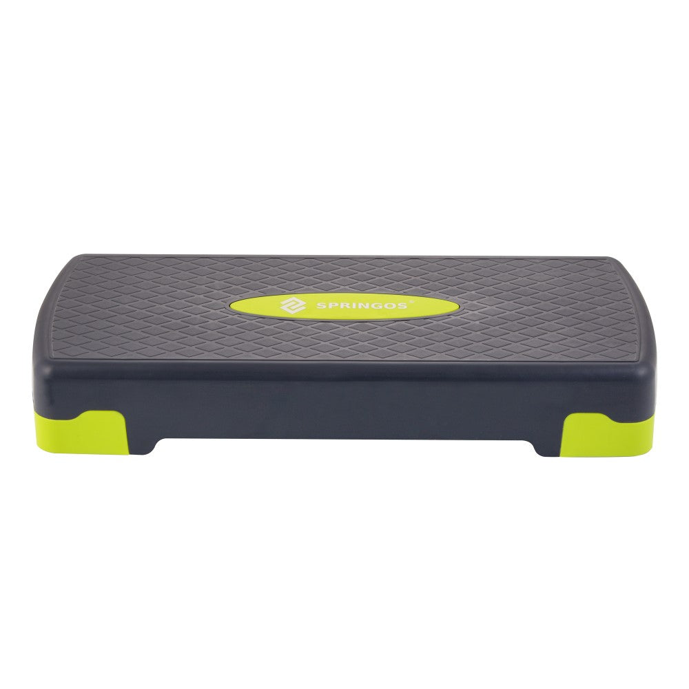 Aerobic Stepper | Verstelbaar | Inclusief Mat | Grijs/Groen