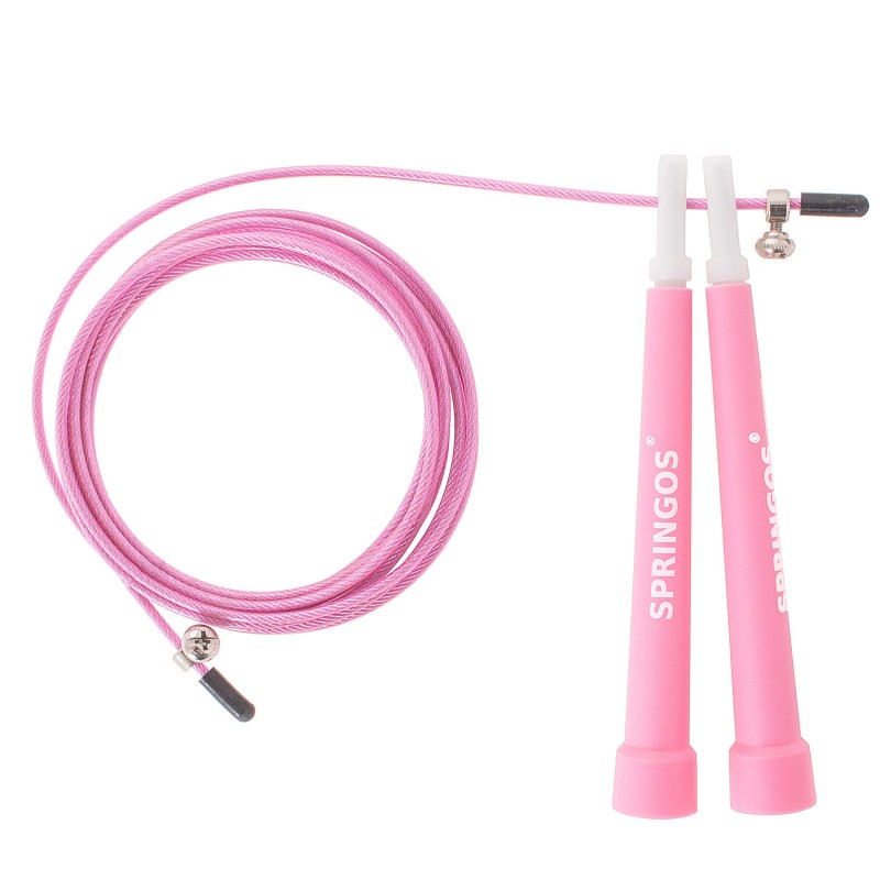 Springtouw | Sport Springtouw | Fitness Springtouw | Verstelbaar | Roze | 3m