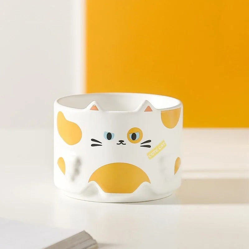 Stapelbare Keramische Kattenmokken