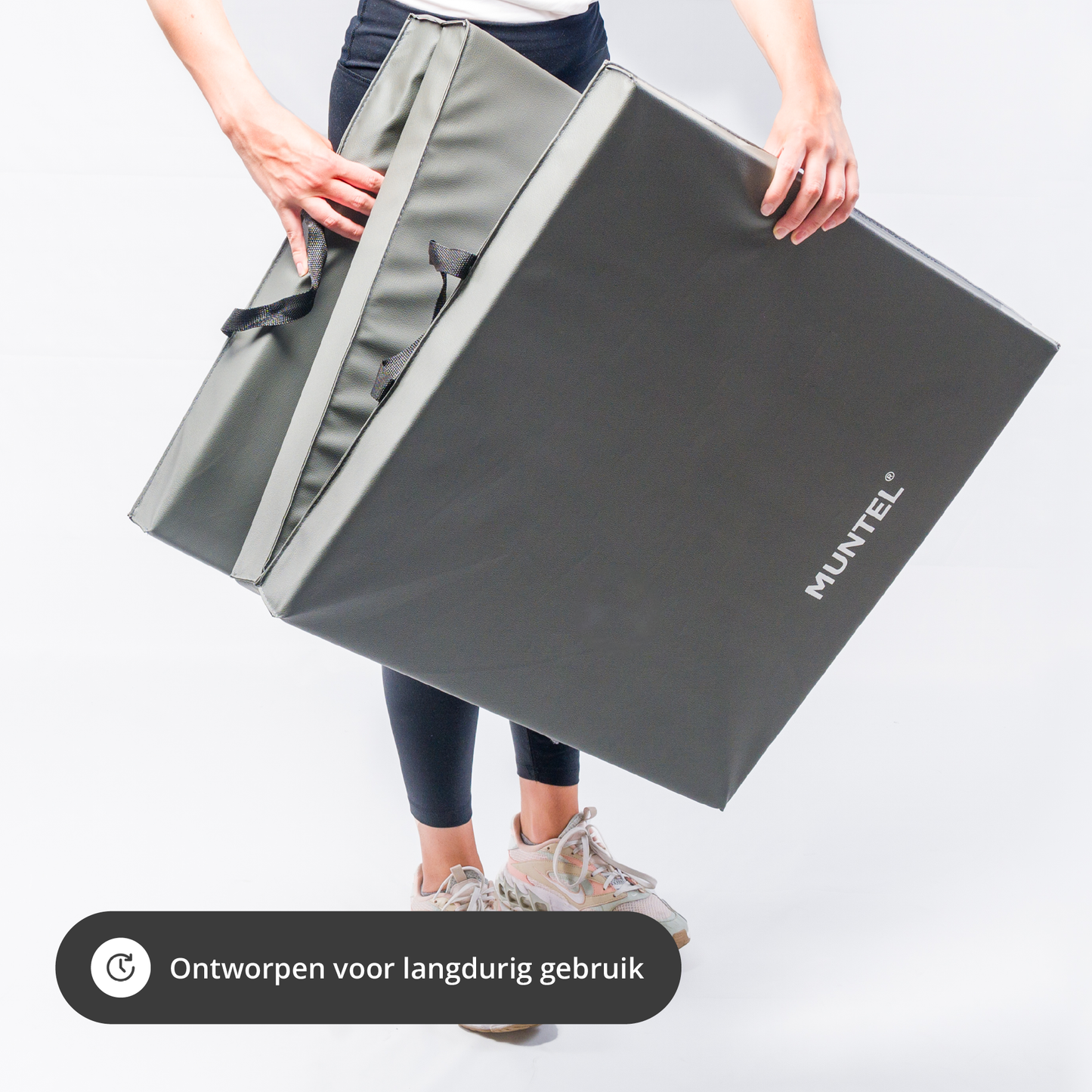 Fitnessmat - Sportmat - Premium Kwaliteit - Opvouwbaar - 3 Delig - 180 X 60 X 5.5 cm - Grijs