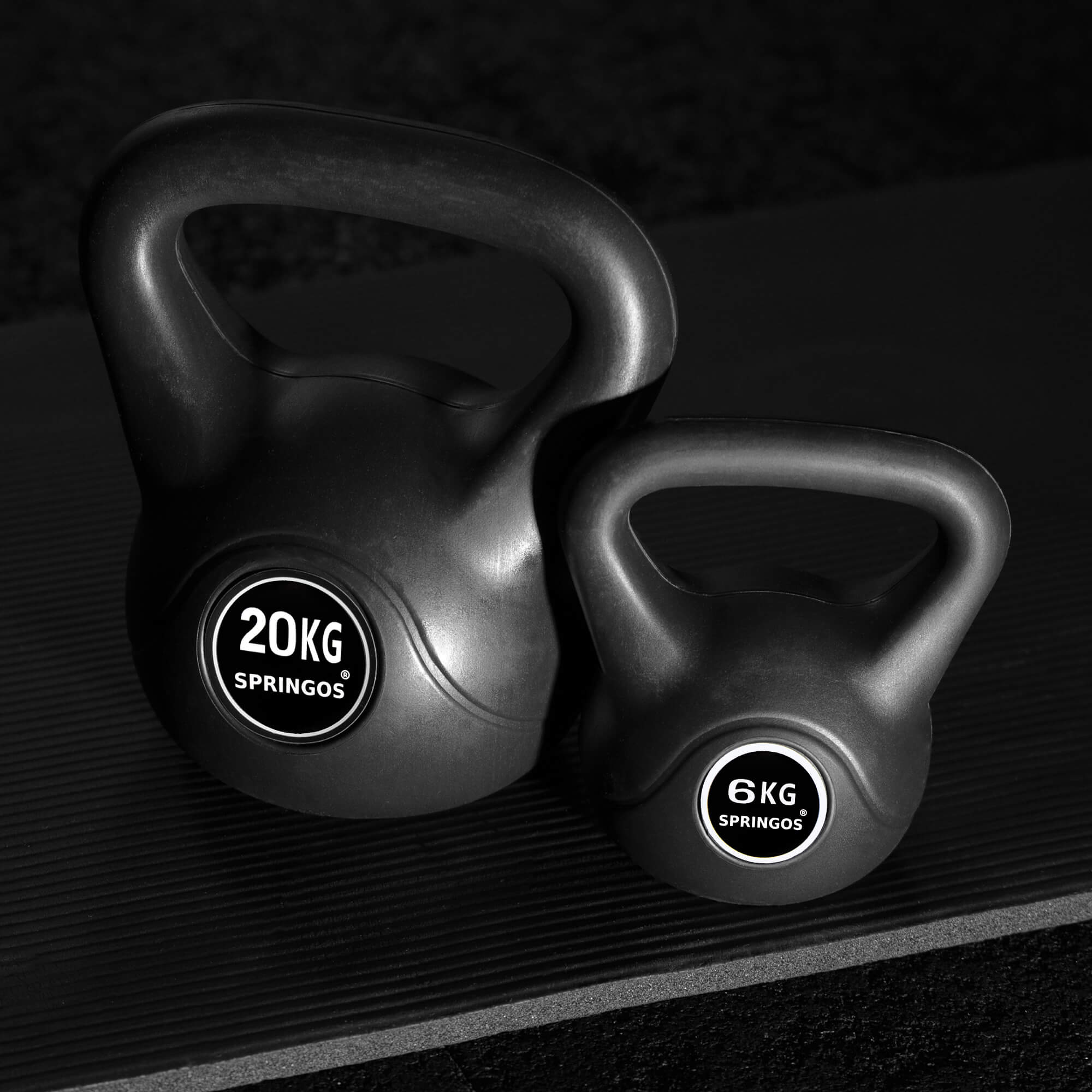 Kettlebell | Zwart | 6 kg