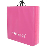 Fitnessmat | 3 Delig | 180 x 60 x 5.5 cm | Roze