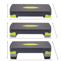 Aerobic Stepper | Verstelbaar | Inclusief Mat | Grijs/Groen
