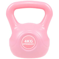 PVC Kettle Bell | Kettlebell | 4 kg | Roze