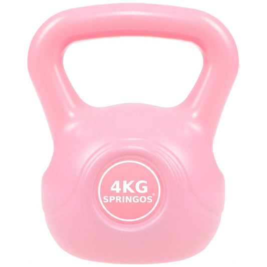 PVC Kettle Bell | Kettlebell | 4 kg | Roze
