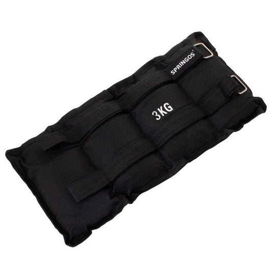 Pols- en enkelgewicht | 2 Stuks | 3 kg | Zwart