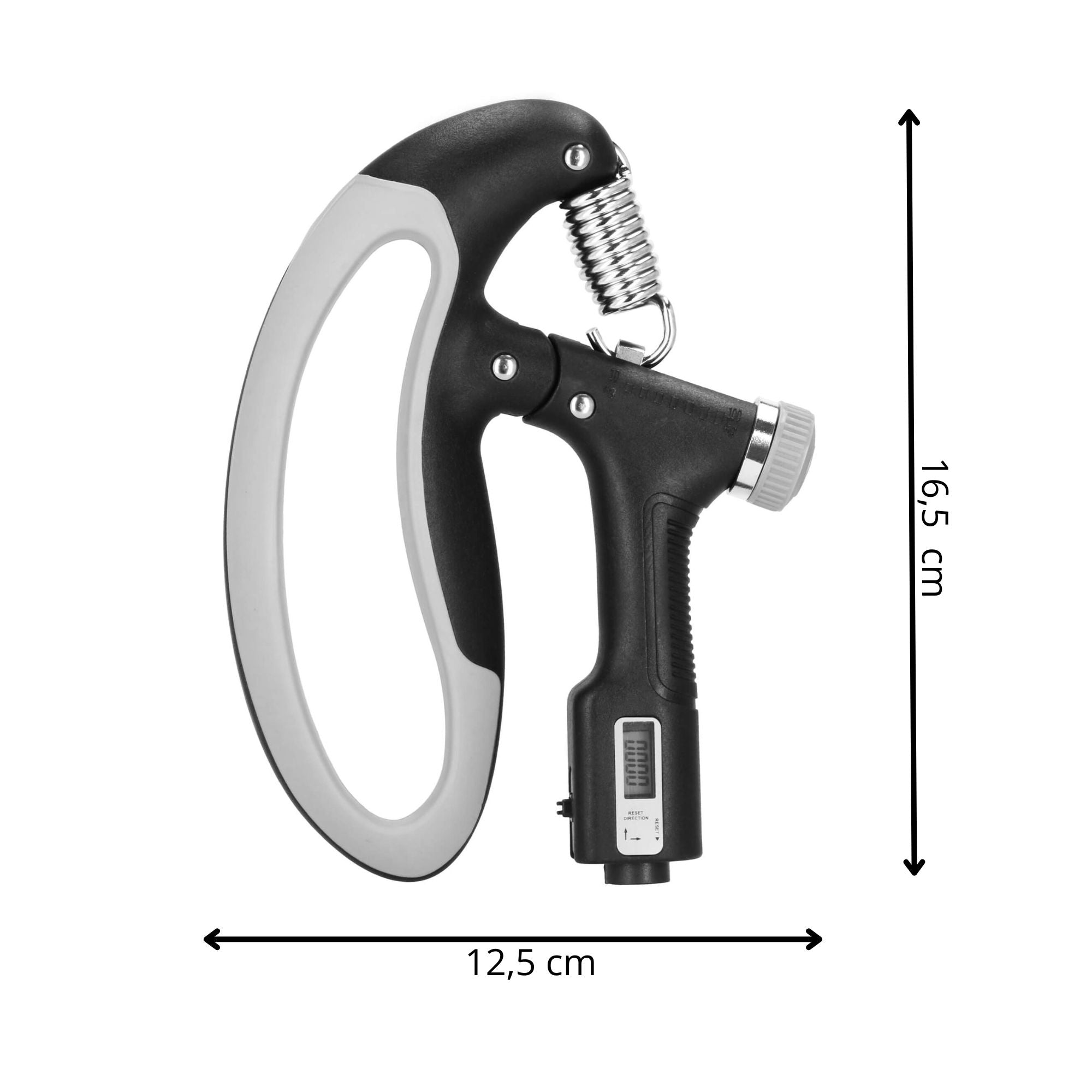 Handtrainer | Handknijper | Zwart/Grijs | 10-100 Kg