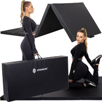 Fitnessmat | 4 Delig | 240 x 120 x 5.5 cm | Zwart