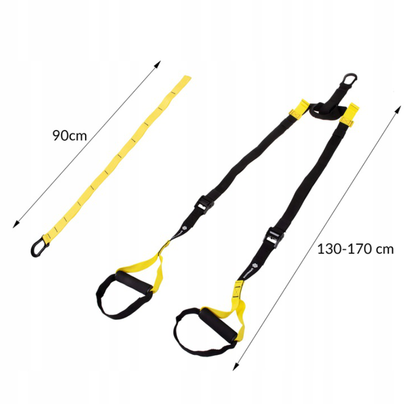 TRX Set | Suspension Trainer | Zwart/Geel