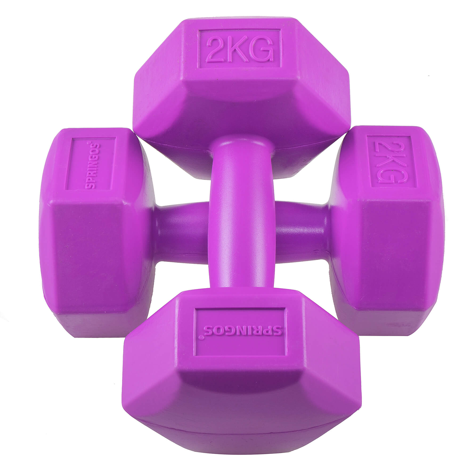 Dumbbell Set - 2 KG - Paars - Oefengewichten