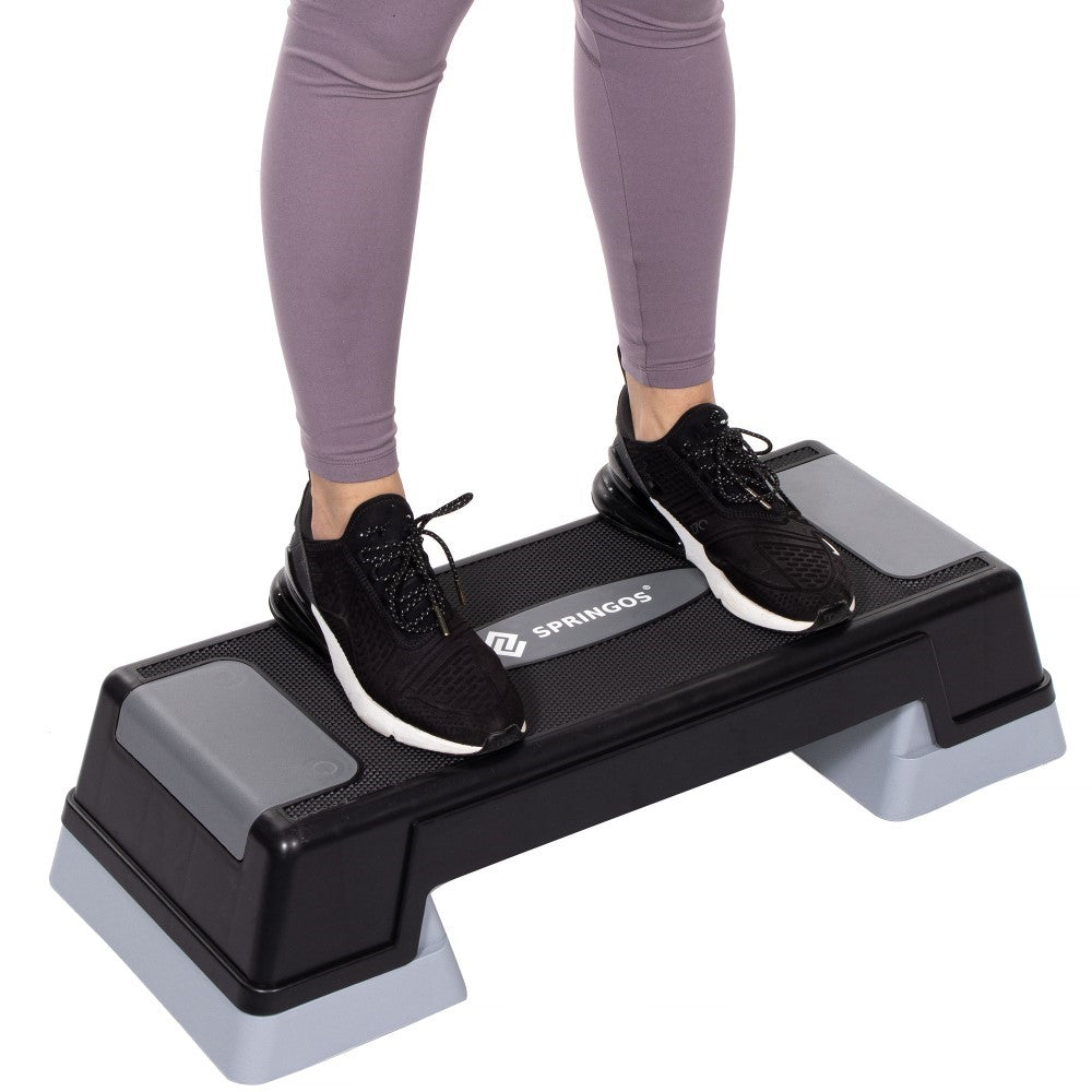 Aerobic Stepper | Verstelbaar | Zwart/Grijs