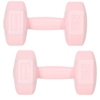 Dumbbell Set - 2 KG - Roze - Oefengewichten