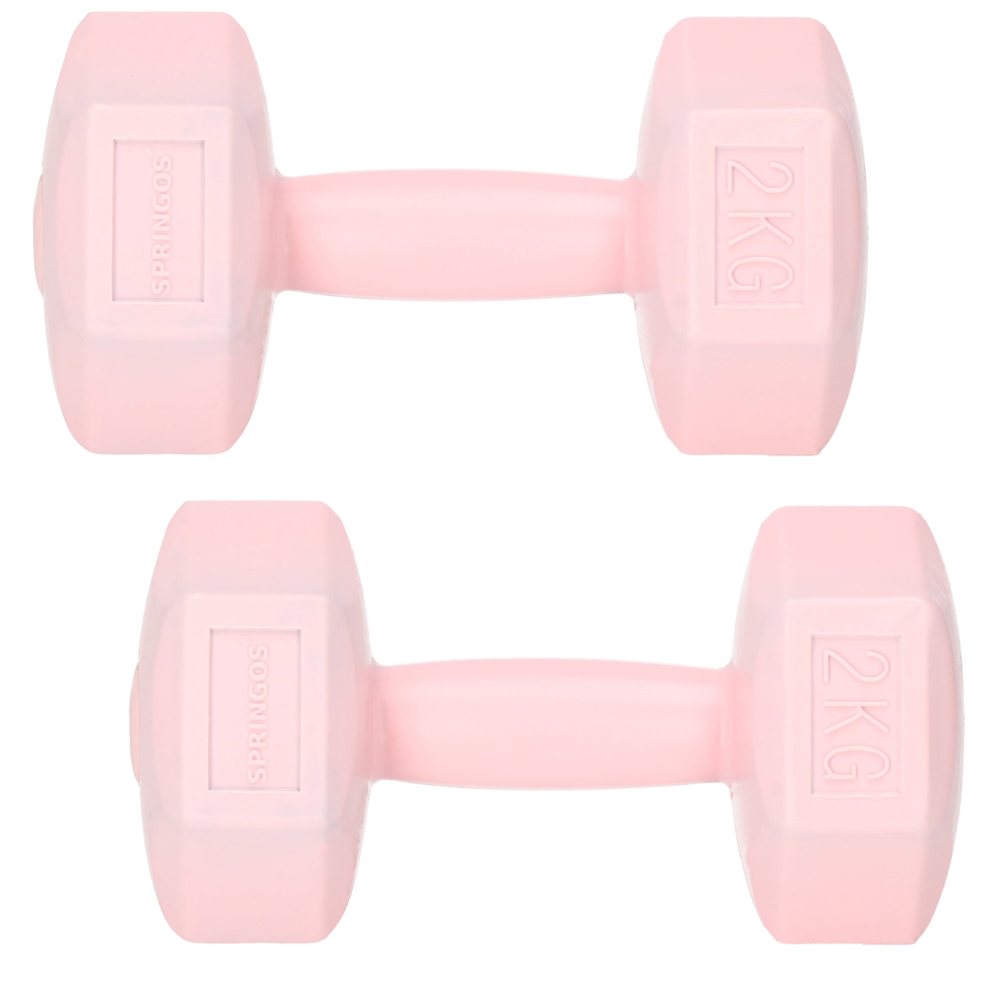 Dumbbell Set - 2 KG - Roze - Oefengewichten