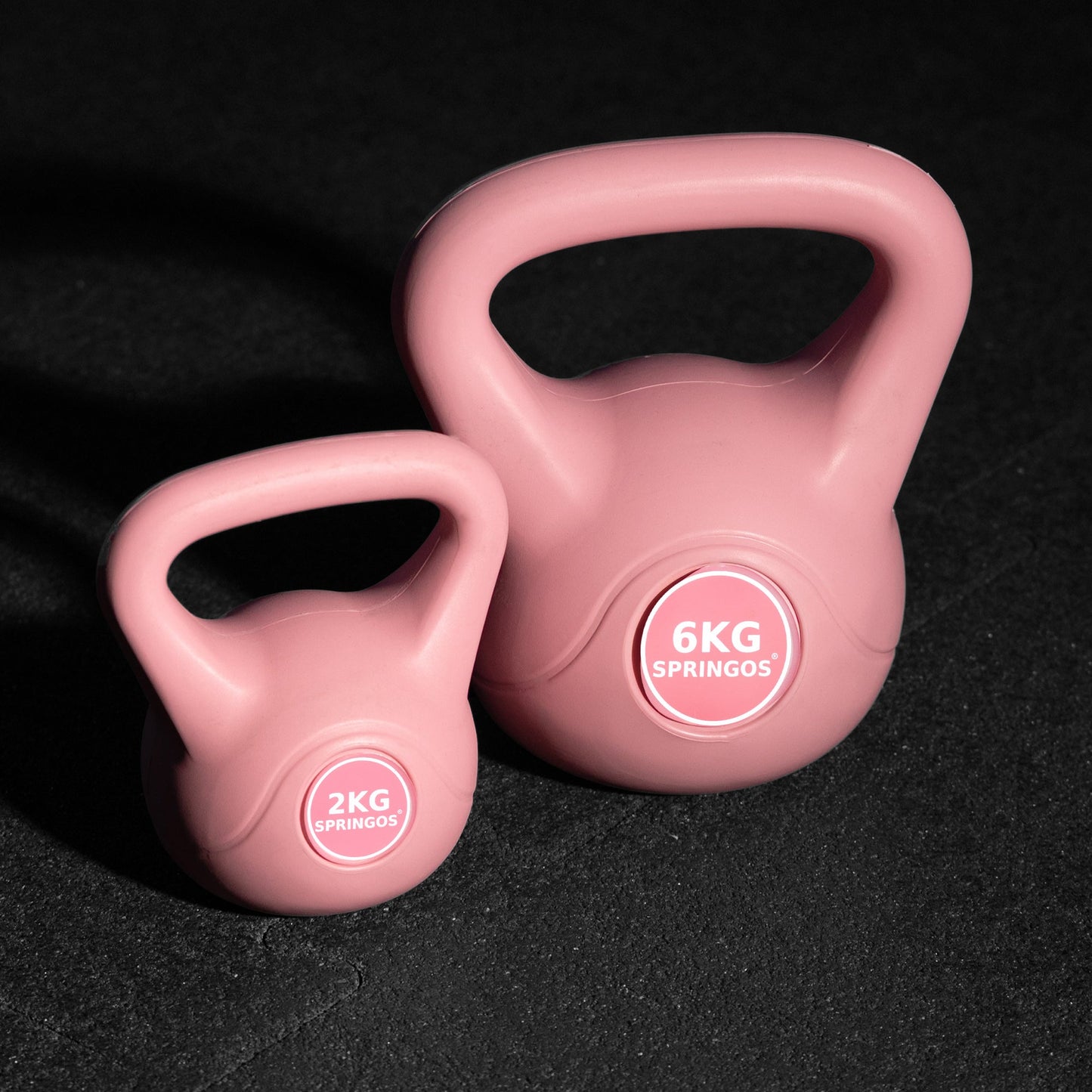 PVC Kettle Bell | Kettlebell | 6 kg | Roze
