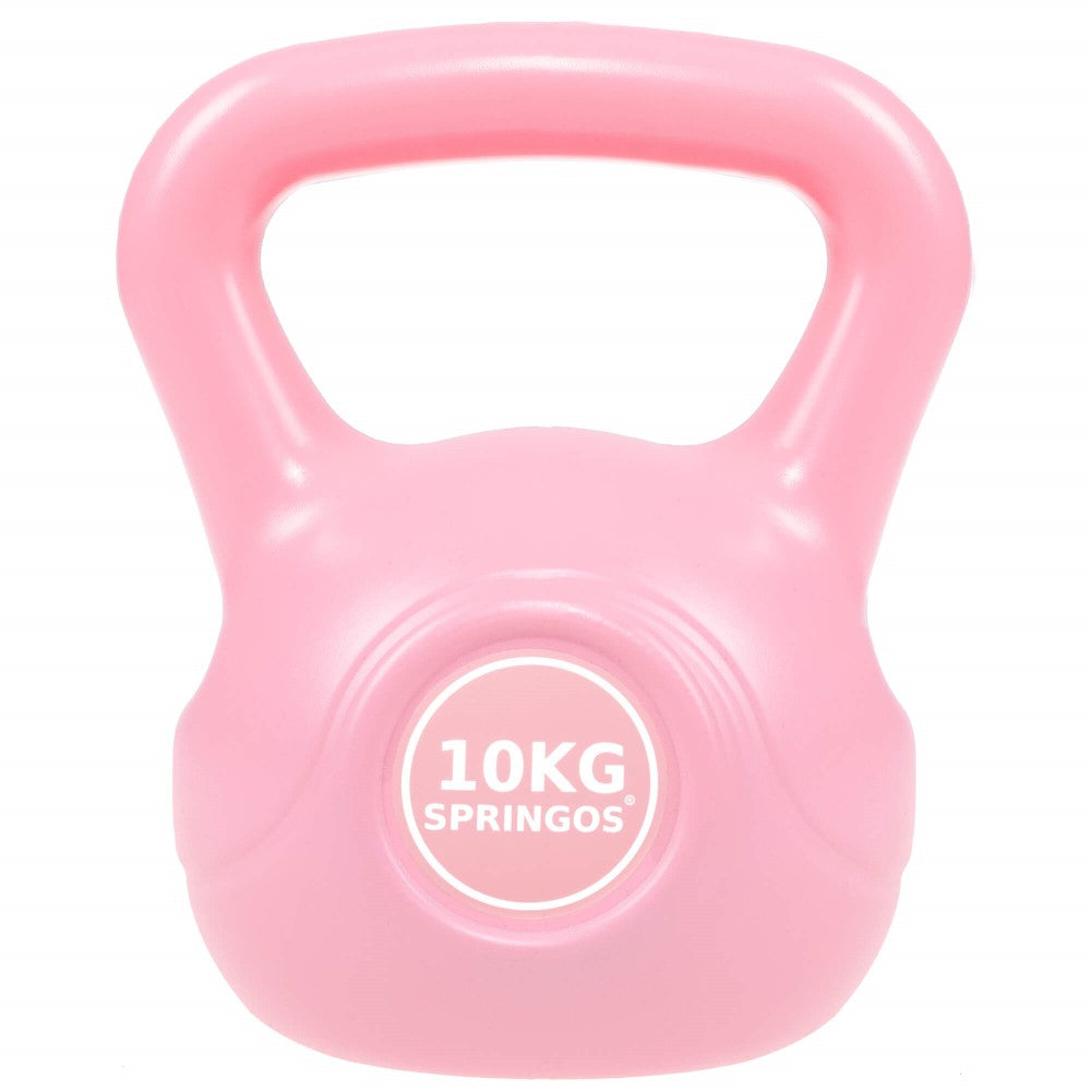 PVC Kettle Bell | Kettlebell | Roze | 10 kg