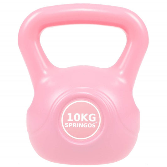 PVC Kettle Bell | Kettlebell | Roze | 10 kg