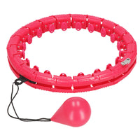 Hoelahoep - Hoepel - Fitness - Verstelbaar - Cardiotraining - Massage - Roze