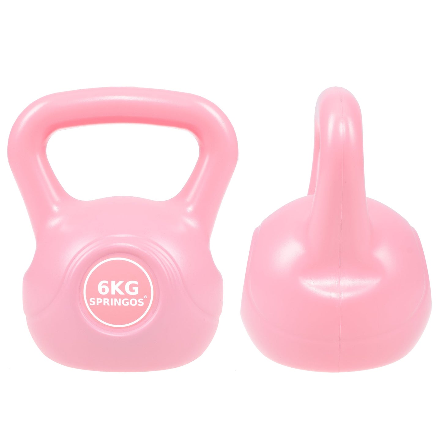 PVC Kettle Bell | Kettlebell | 6 kg | Roze