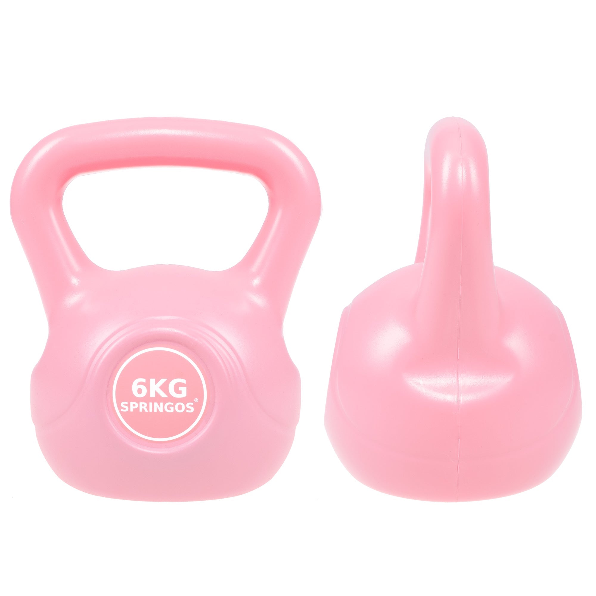 PVC Kettle Bell | Kettlebell | 6 kg | Roze