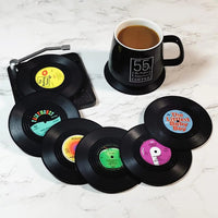 Retro Vinylplaat Drankonderzetters