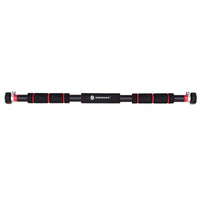 Pull Up Bar - Optrekstang - Staal - Zilver - Rood - Zwart -  80-130 CM - 300KG