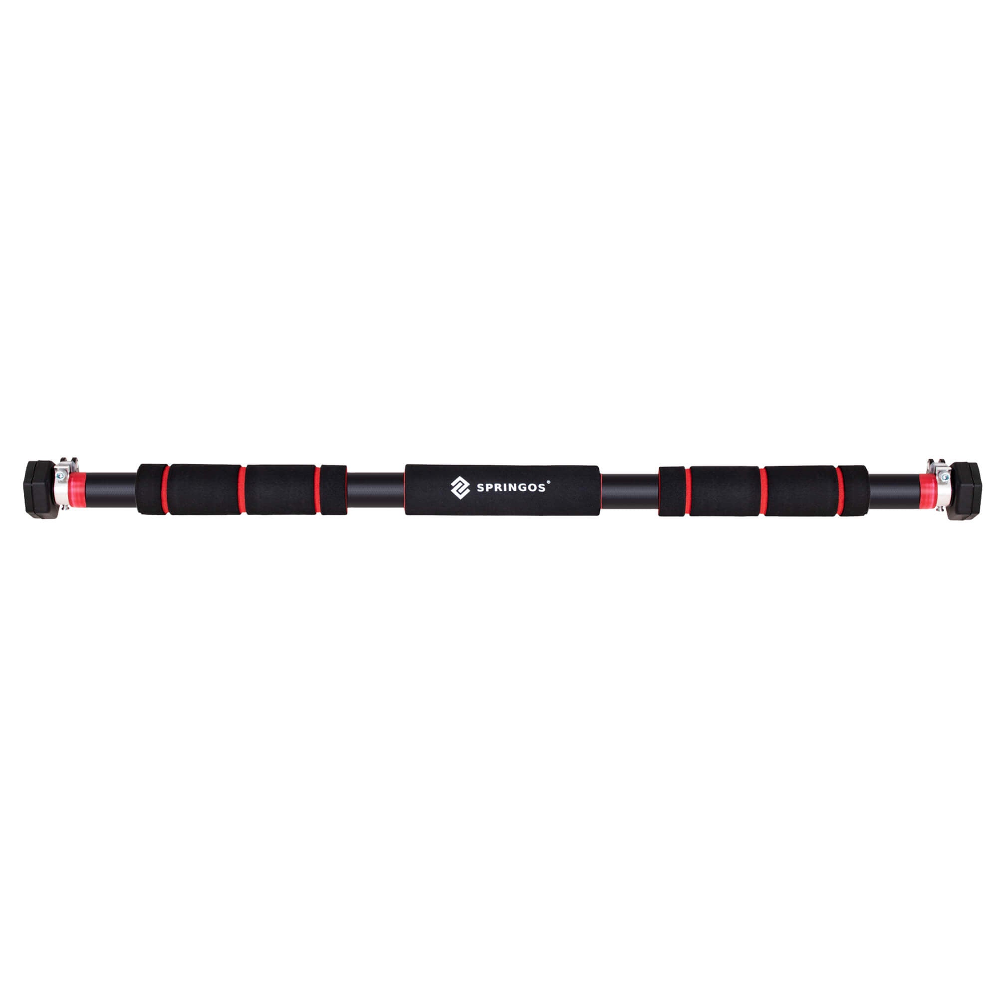 Pull Up Bar - Optrekstang - Staal - Zilver - Rood - Zwart -  80-130 CM - 300KG