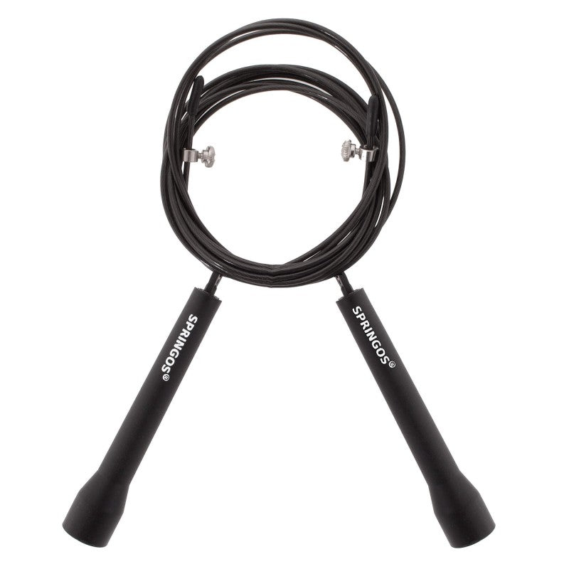 Springtouw | Sport Springtouw | Fitness Springtouw | Verstelbaar | Zwart 3m