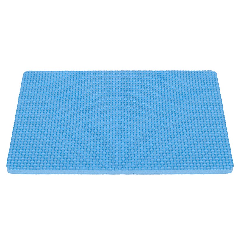 Buikspierwiel | Inclusief Kniemat | Zwart/Blauw