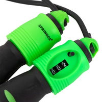 Springtouw | Sport Springtouw | Fitness Springtouw | Verstelbaar | Stappenteller | Groen 275 cm