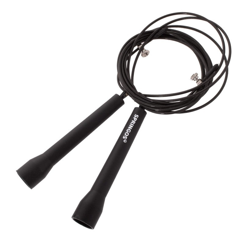 Springtouw | Sport Springtouw | Fitness Springtouw | Verstelbaar | Zwart 3m