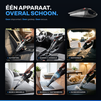Eén apparaat, overal schoon — auto en huis
