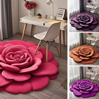 Bloemen Pluche Vloermat