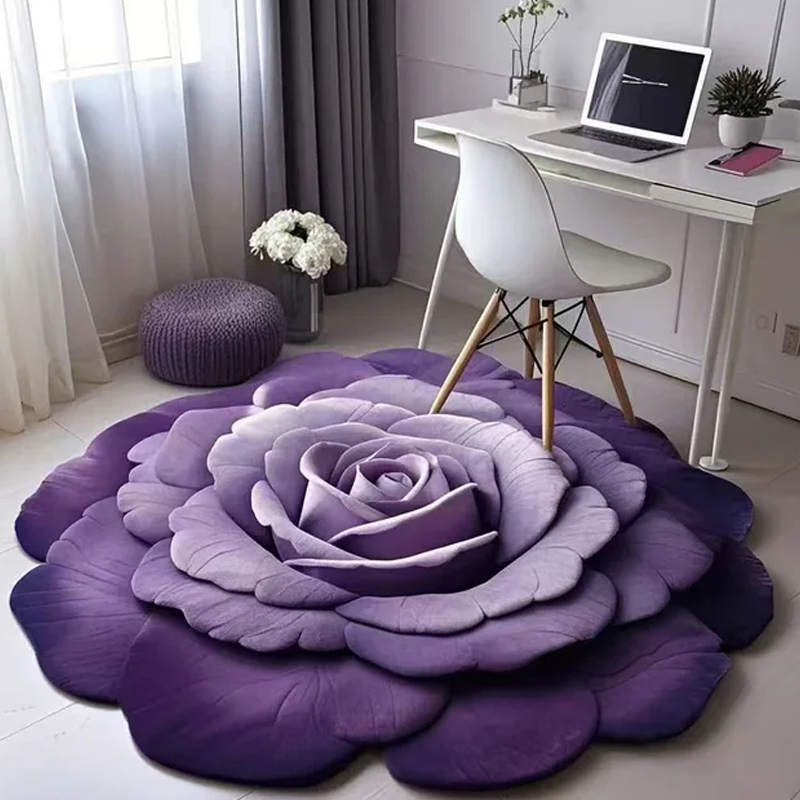 Bloemen Pluche Vloermat