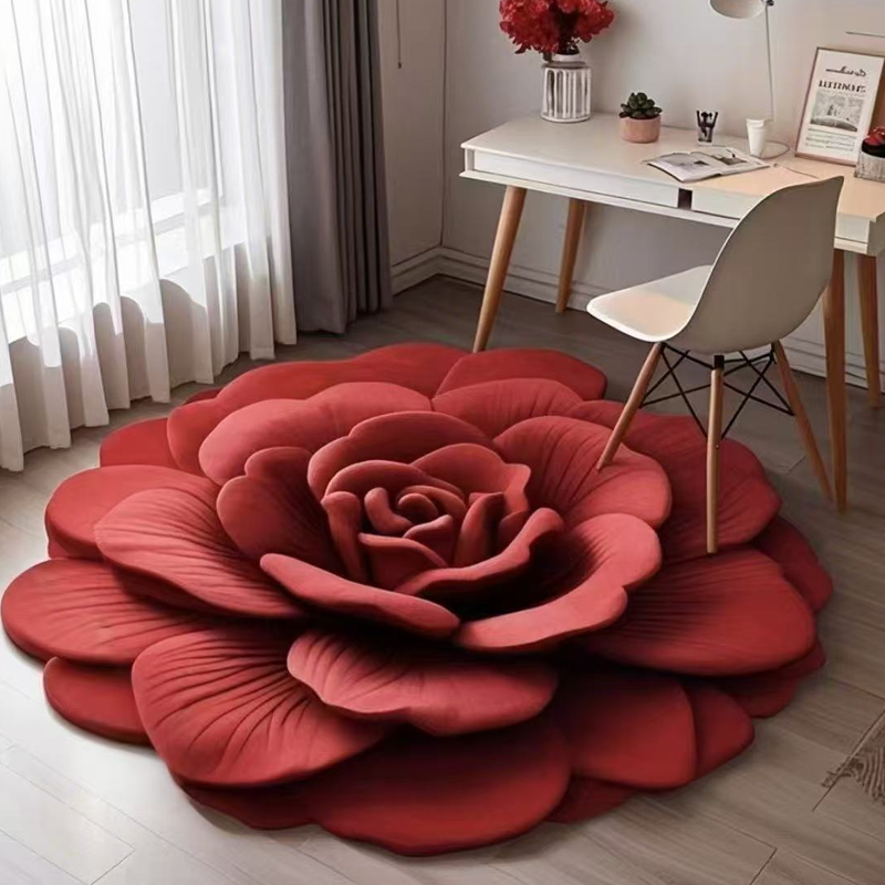 Bloemen Pluche Vloermat
