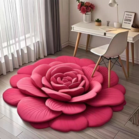 Bloemen Pluche Vloermat