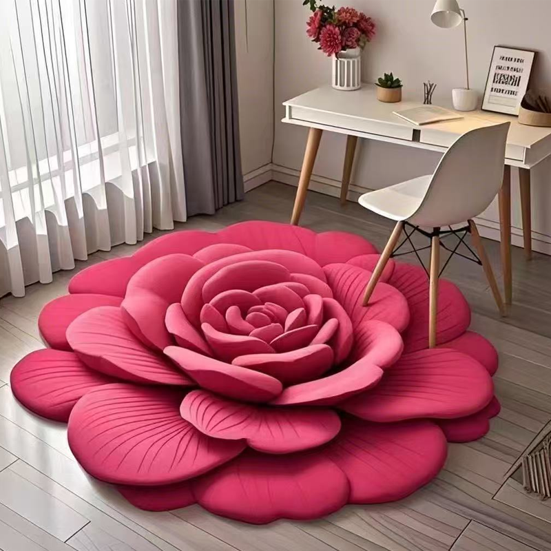 Bloemen Pluche Vloermat