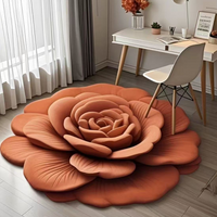 Bloemen Pluche Vloermat