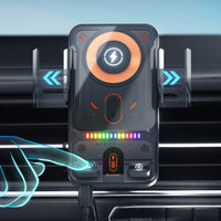 ✨Slimme 2-in-1 Auto Telefoonhouder - Automatische rotatie en draadloze oplading